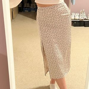 leopard print skirt